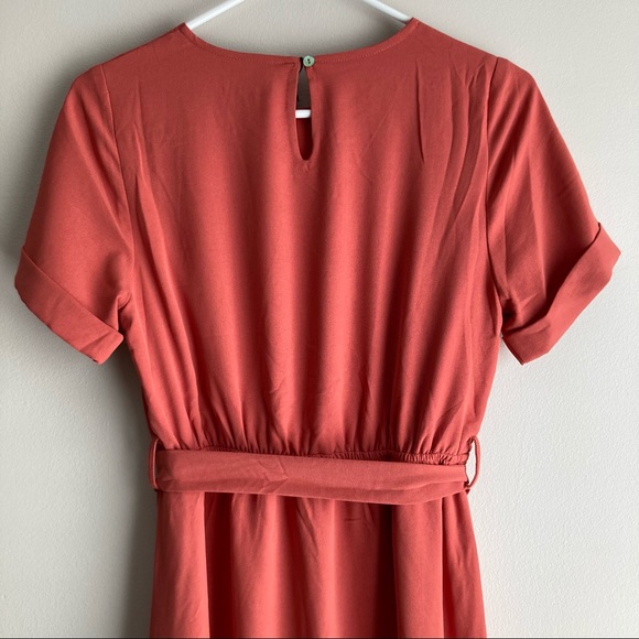 ROOLEE Taylor Jane Wrap Maxi Dark Salmon Rust NWT - Picture 8 of 11